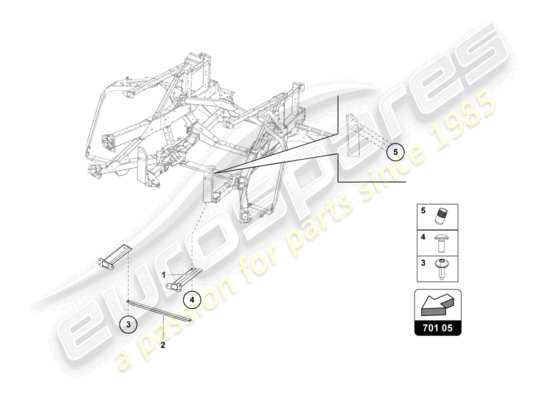 a part diagram from the Lamborghini Aventador LP720-4 parts catalogue