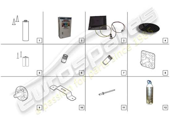 a part diagram from the Lamborghini Aventador LP720-4 parts catalogue