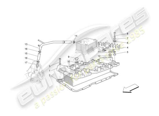 a part diagram from the Maserati GranTurismo parts catalogue