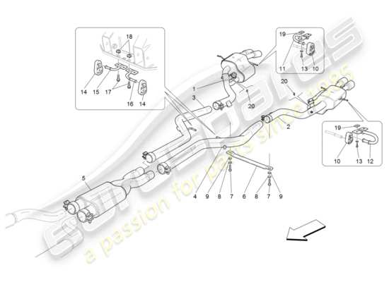 a part diagram from the Maserati GranTurismo parts catalogue