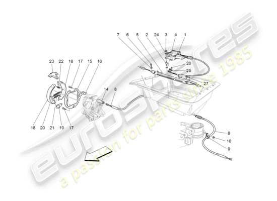 a part diagram from the Maserati GranTurismo parts catalogue