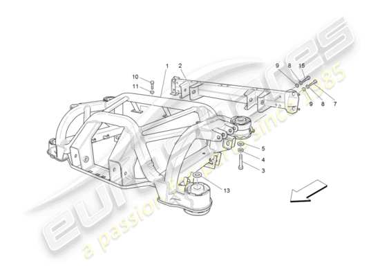 a part diagram from the Maserati GranTurismo parts catalogue