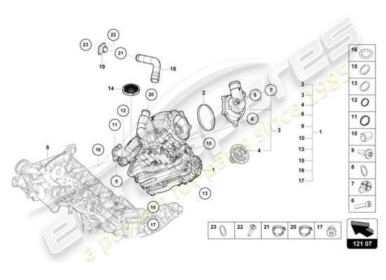 a part diagram from the Lamborghini Huracan LP610 parts catalogue