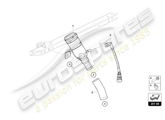 a part diagram from the Lamborghini Huracan LP580 parts catalogue