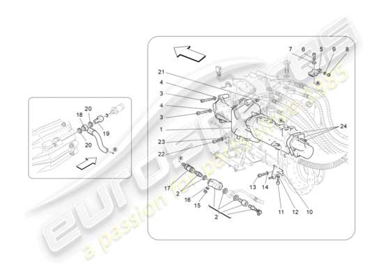 a part diagram from the Maserati GranTurismo parts catalogue