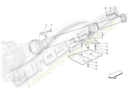 a part diagram from the Maserati GranTurismo parts catalogue