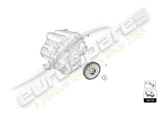 a part diagram from the Lamborghini Huracan LP580 parts catalogue