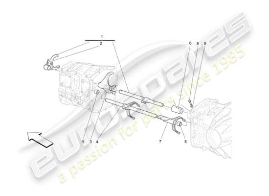 a part diagram from the Maserati GranTurismo parts catalogue