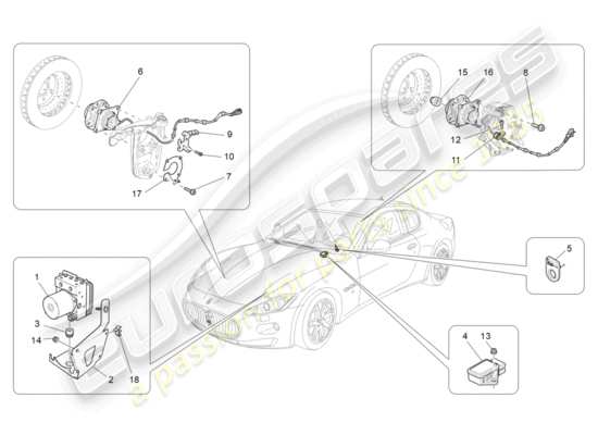 a part diagram from the Maserati GranTurismo parts catalogue