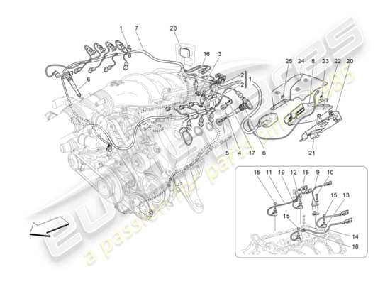 a part diagram from the Maserati GranTurismo parts catalogue