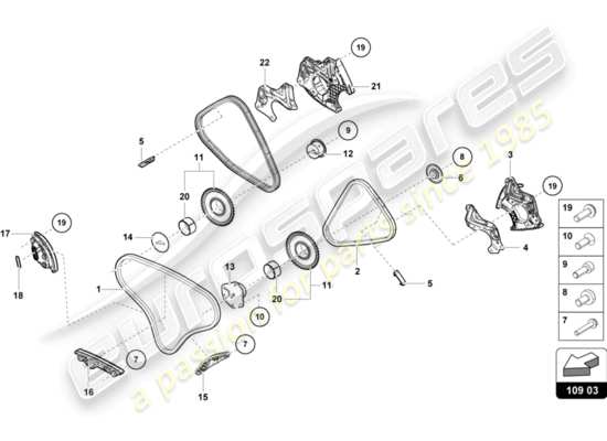 a part diagram from the Lamborghini Huracan LP610 parts catalogue