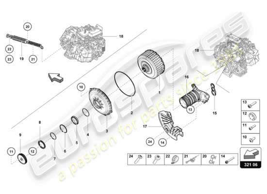 a part diagram from the Lamborghini Huracan LP610 parts catalogue