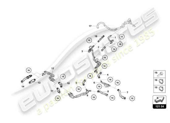 a part diagram from the Lamborghini Huracan LP610 parts catalogue