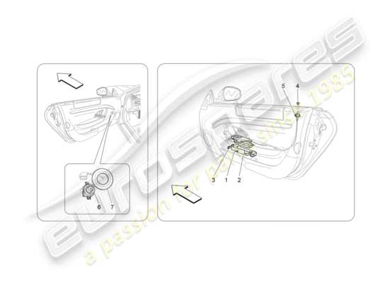 a part diagram from the Maserati GranTurismo parts catalogue