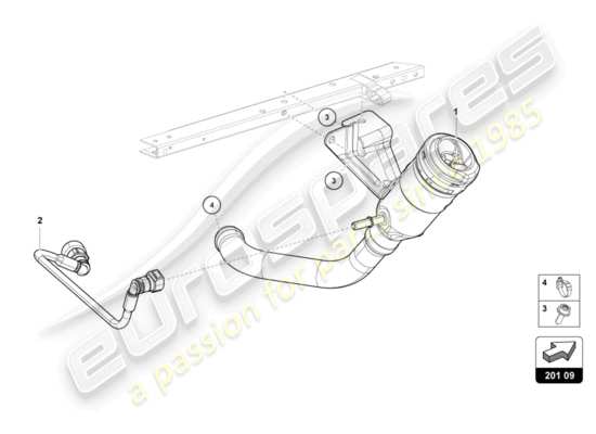 a part diagram from the Lamborghini Huracan LP610 parts catalogue