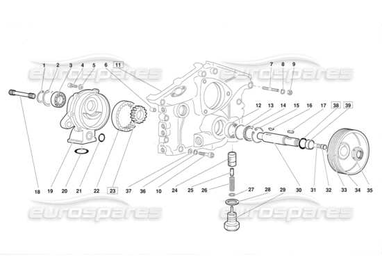 a part diagram from the Lamborghini Diablo parts catalogue