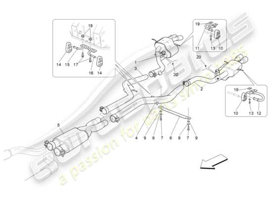 a part diagram from the Maserati GranTurismo parts catalogue