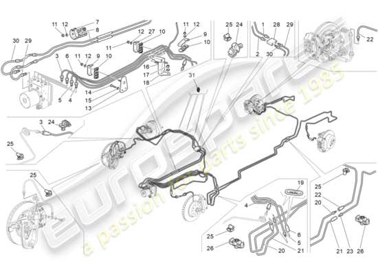 a part diagram from the Maserati GranTurismo parts catalogue