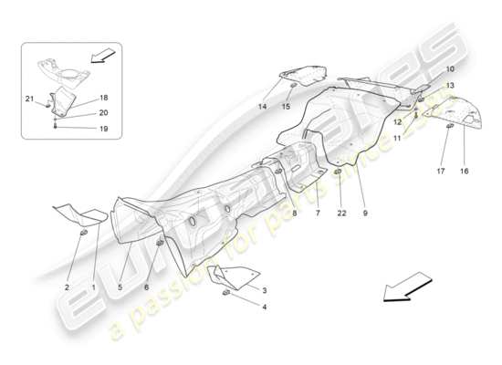 a part diagram from the Maserati GranTurismo parts catalogue