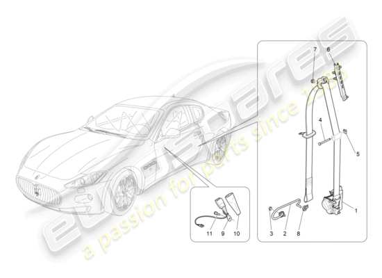 a part diagram from the Maserati GranTurismo parts catalogue