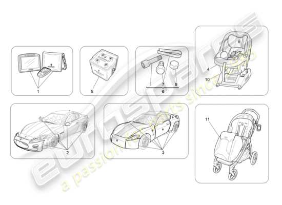 a part diagram from the Maserati GranTurismo parts catalogue