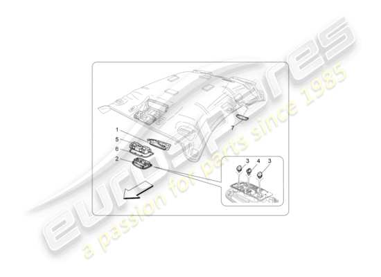 a part diagram from the Maserati GranTurismo parts catalogue