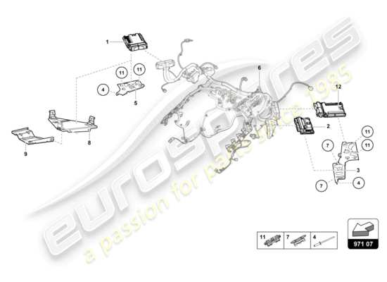 a part diagram from the Lamborghini Huracan LP610 parts catalogue