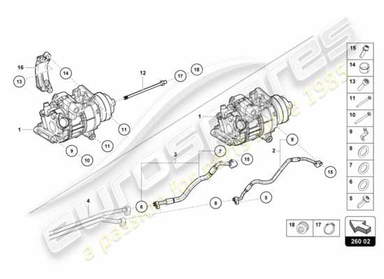 a part diagram from the Lamborghini Huracan Performante parts catalogue