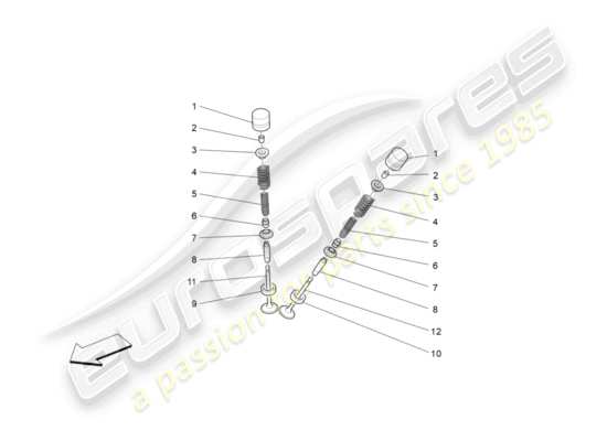 a part diagram from the Maserati GranTurismo parts catalogue