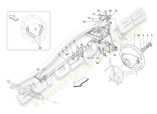 a part diagram from the Maserati GranTurismo parts catalogue