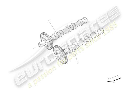 a part diagram from the Maserati Quattroporte M156 (2014 onwards) parts catalogue