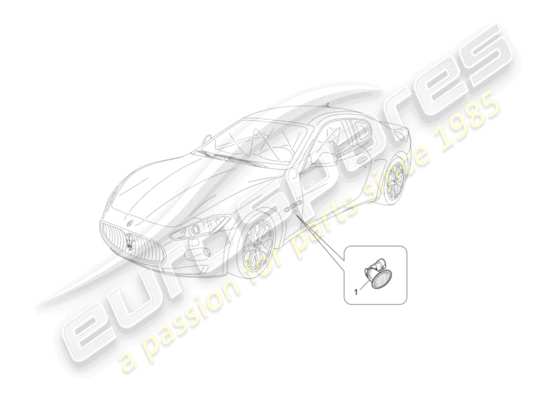 a part diagram from the Maserati Granturismo Sport parts catalogue