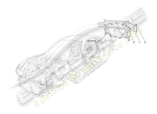 a part diagram from the Maserati Granturismo Sport parts catalogue