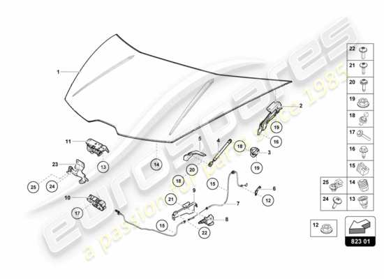 a part diagram from the Lamborghini HURACAN LP600 parts catalogue