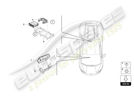 a part diagram from the Lamborghini HURACAN LP600 parts catalogue