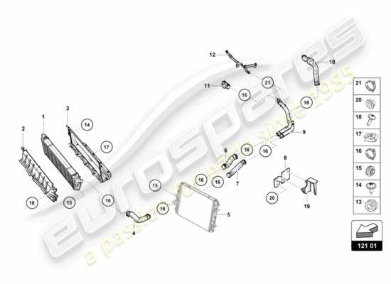 a part diagram from the Lamborghini HURACAN LP600 parts catalogue