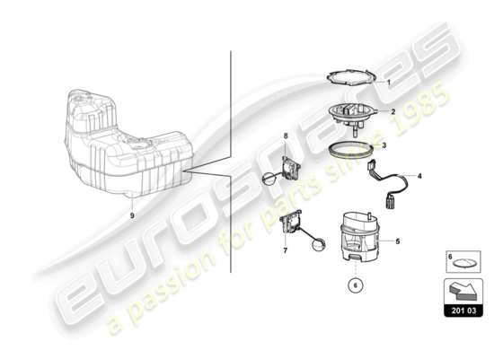 a part diagram from the Lamborghini HURACAN LP600 parts catalogue