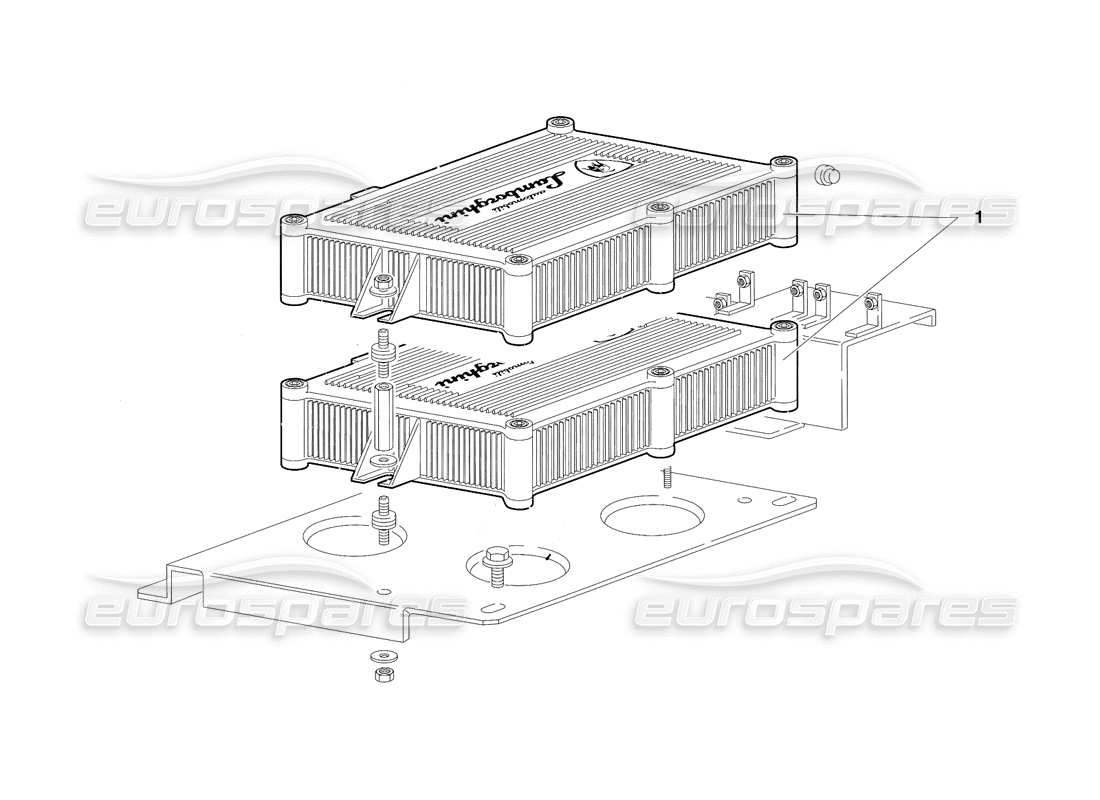 Lamborghini Diablo SV (1997) Electronic Injection Units (Valid for Japan - March 1997) Parts Diagram