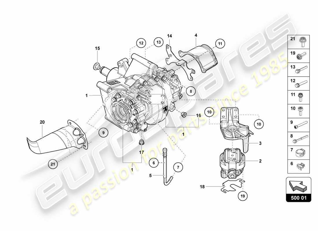 Part diagram containing part number 0B9500043C