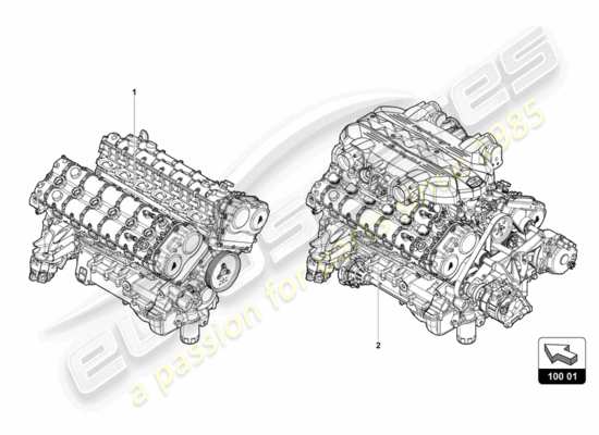 a part diagram from the Lamborghini Centenario parts catalogue