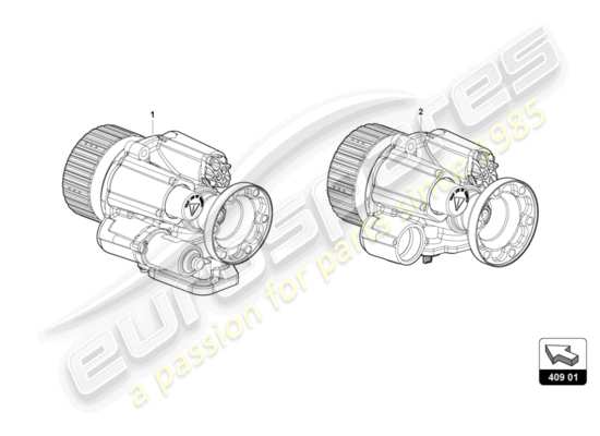 a part diagram from the Lamborghini Centenario parts catalogue