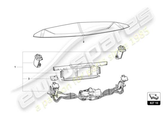 a part diagram from the Lamborghini Centenario parts catalogue