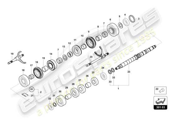 a part diagram from the Lamborghini Centenario parts catalogue