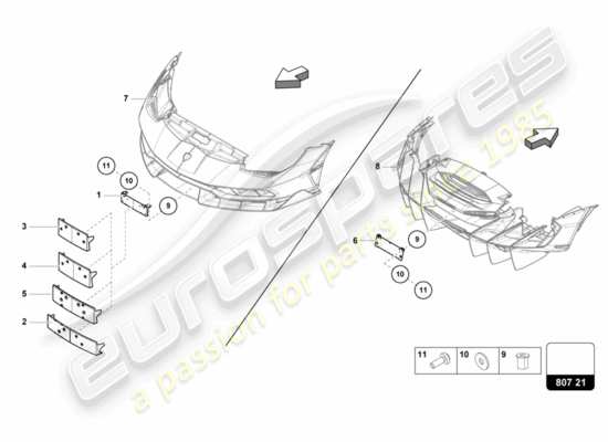 a part diagram from the Lamborghini Centenario parts catalogue