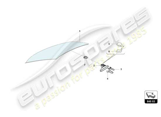 a part diagram from the Lamborghini Centenario parts catalogue