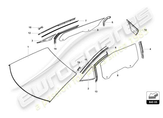 a part diagram from the Lamborghini Centenario parts catalogue