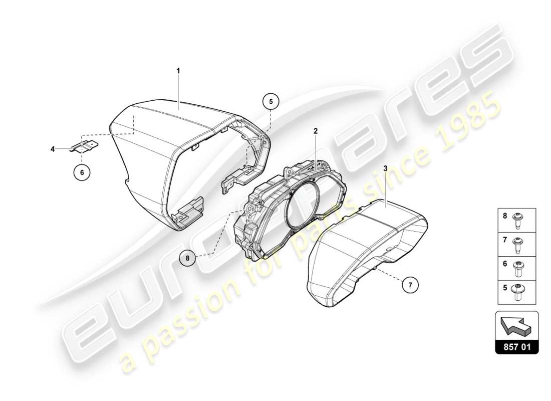 Lamborghini LP700-4 COUPE (2012) COMBI Part Diagram