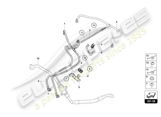 a part diagram from the Lamborghini LP700-4 Coupe (2012) parts catalogue