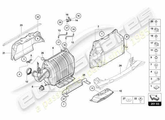 a part diagram from the Lamborghini LP700-4 Coupe (2012) parts catalogue