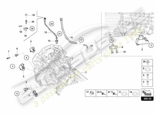 a part diagram from the Lamborghini LP700-4 Coupe (2012) parts catalogue